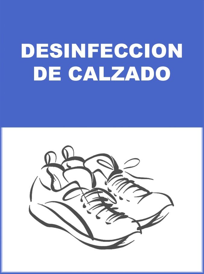 DESINFECCION DE CALZADO